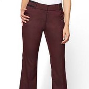 Maroon Ann Taylor Marina Dress Pants